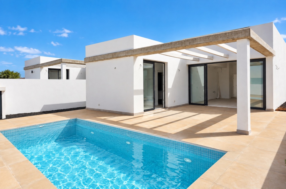 Single Level Villa with Private Pool Close to the Promenade - Playa Blanca - lanzaroteproperty.com